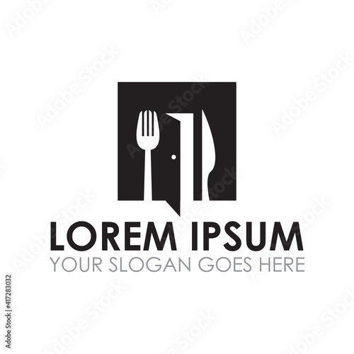 restaurant vector , food service logo