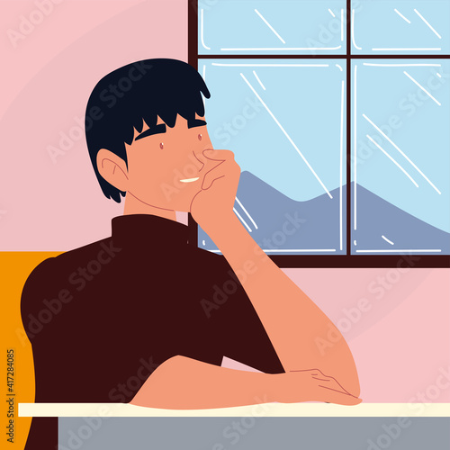 guy thinking procrastinate