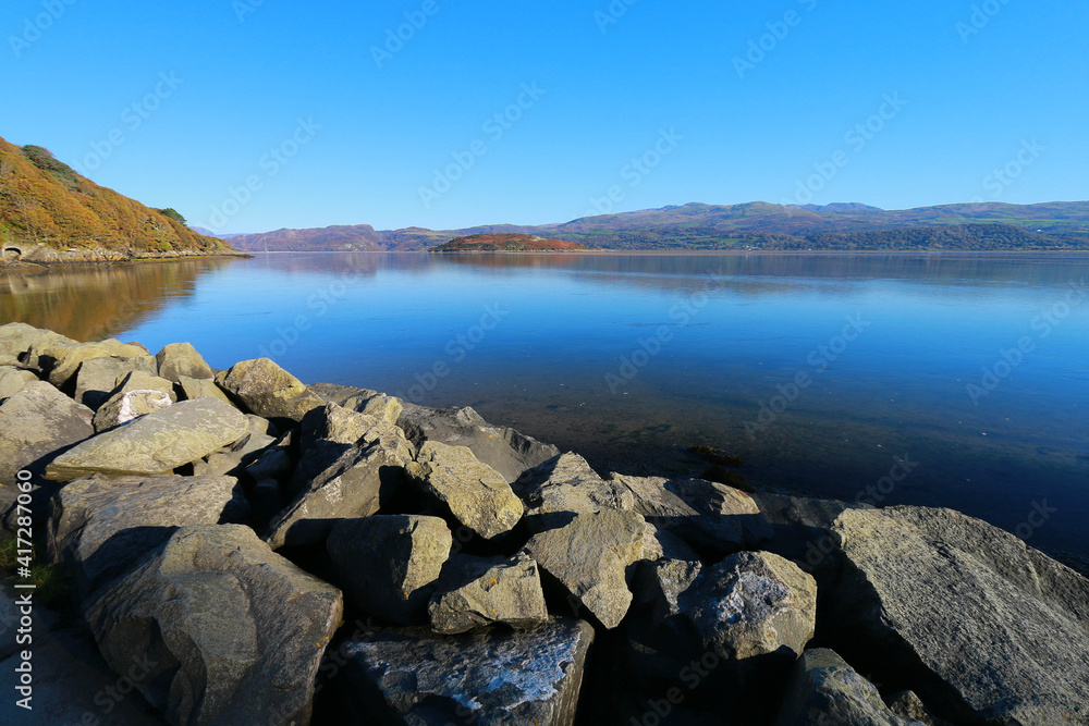Beautiful View of a Lake in North Wales