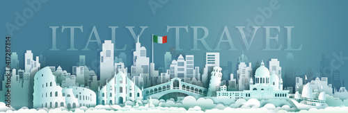 Travel italy Europe architecture famous landmarks by gondola and sailboat.