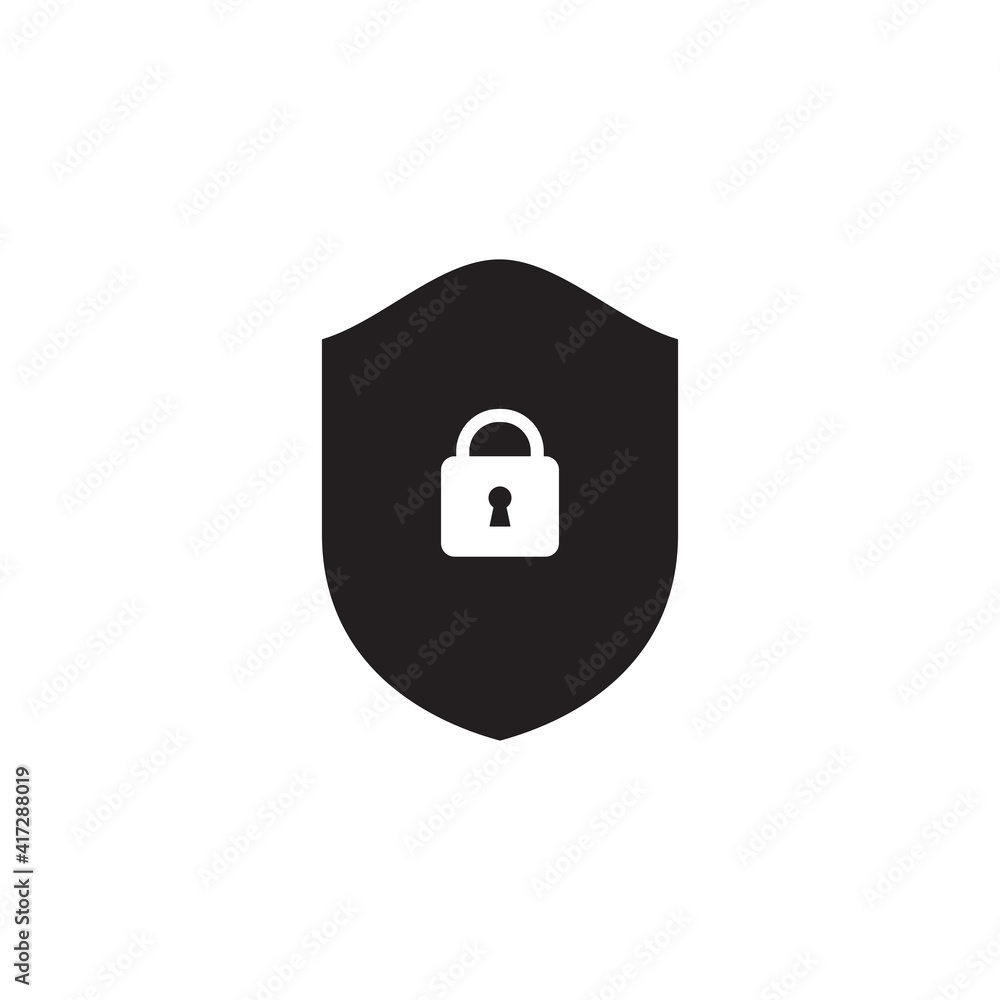 lock shield icon symbol sign vector lock shield icon symbol sign vector