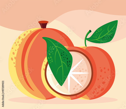 food orange peach