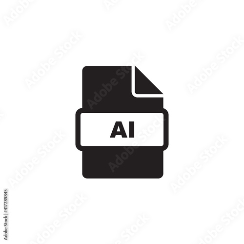 ai file icon symbol sign vector