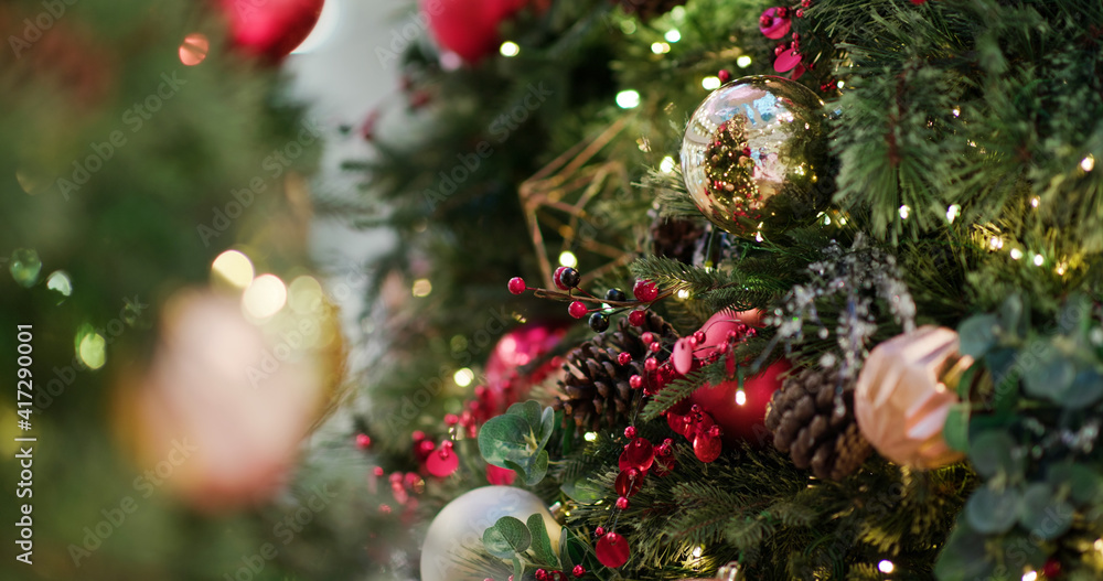 Christmas decoration hanging on tree Christmas decoration hanging on tree