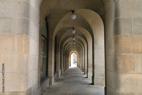 Perspective Line of Tunnel of Central Library Building in Manchester