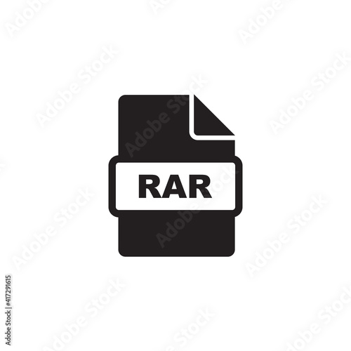 rar file icon symbol sign vector