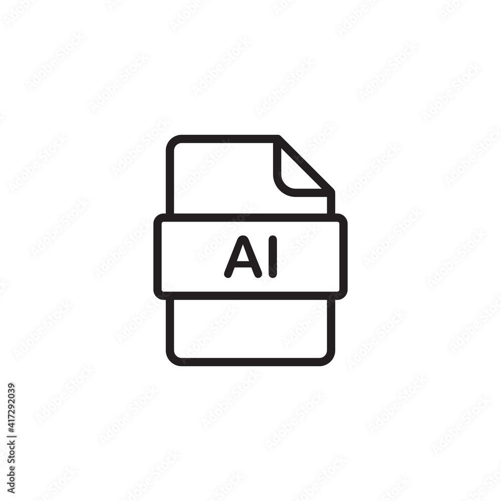 ai file icon symbol sign vector ai file icon symbol sign vector