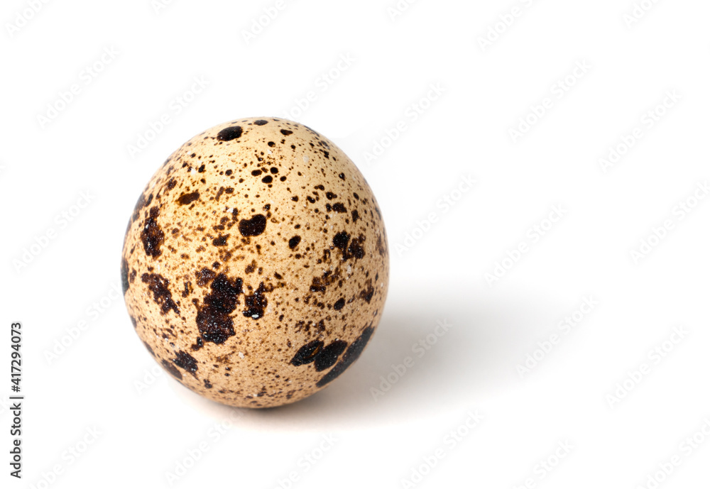 quail egg isolated on white background.