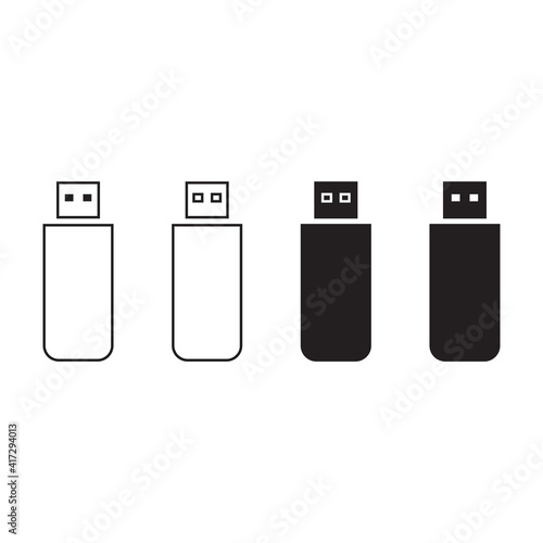 usb flash drive vector icon