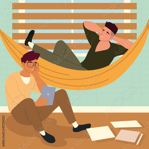 procrastination people resting