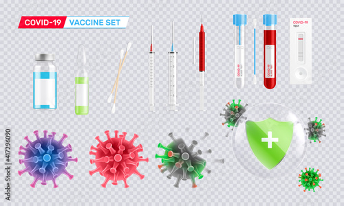Coronavirus Vaccine Icon Set