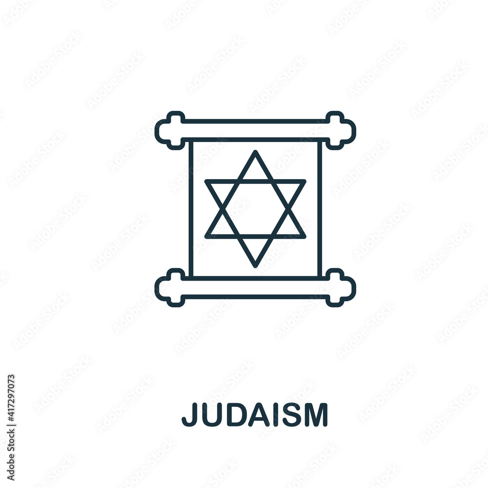 Judaism icon. Simple element from religion collection. Creative Judaism icon for web design, templates, infographics and more Judaism icon. Simple element from religion collection. Creative Judaism icon for web design, templates, infographics and more