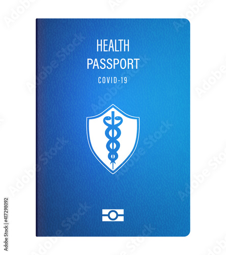 vaccine passport for covid 19 in vector