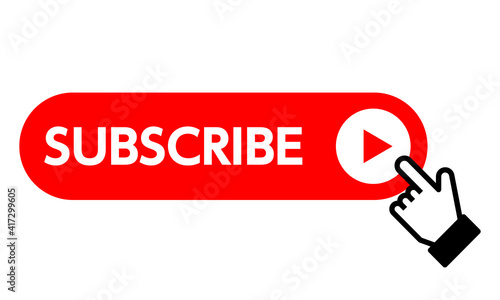 Subscribe web site button online video web element