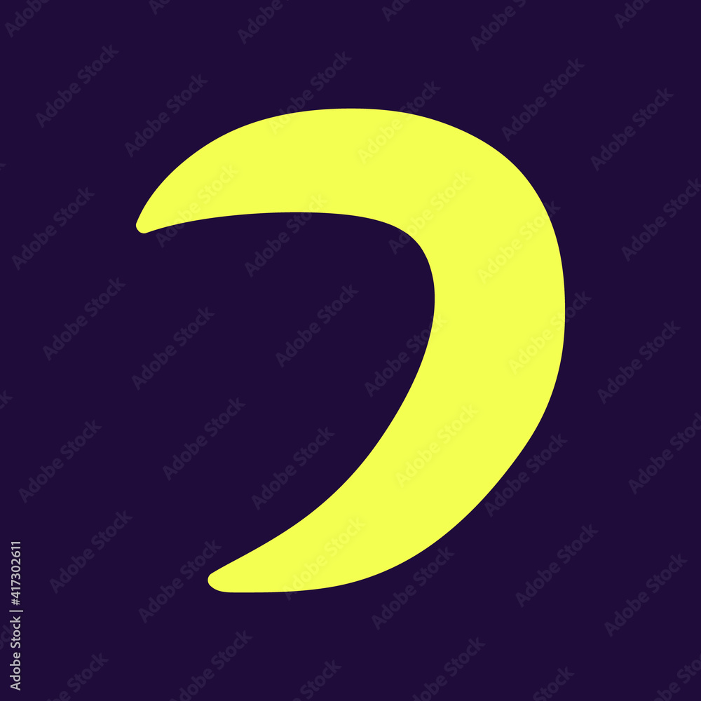 Crescent moon isolated. Astronomical or celestial objects. Heavenly bodies in space. Vector hand drawn illustration in doodle style. Crescent moon isolated. Astronomical or celestial objects. Heavenly bodies in space. Vector hand drawn illustration in doodle style.
