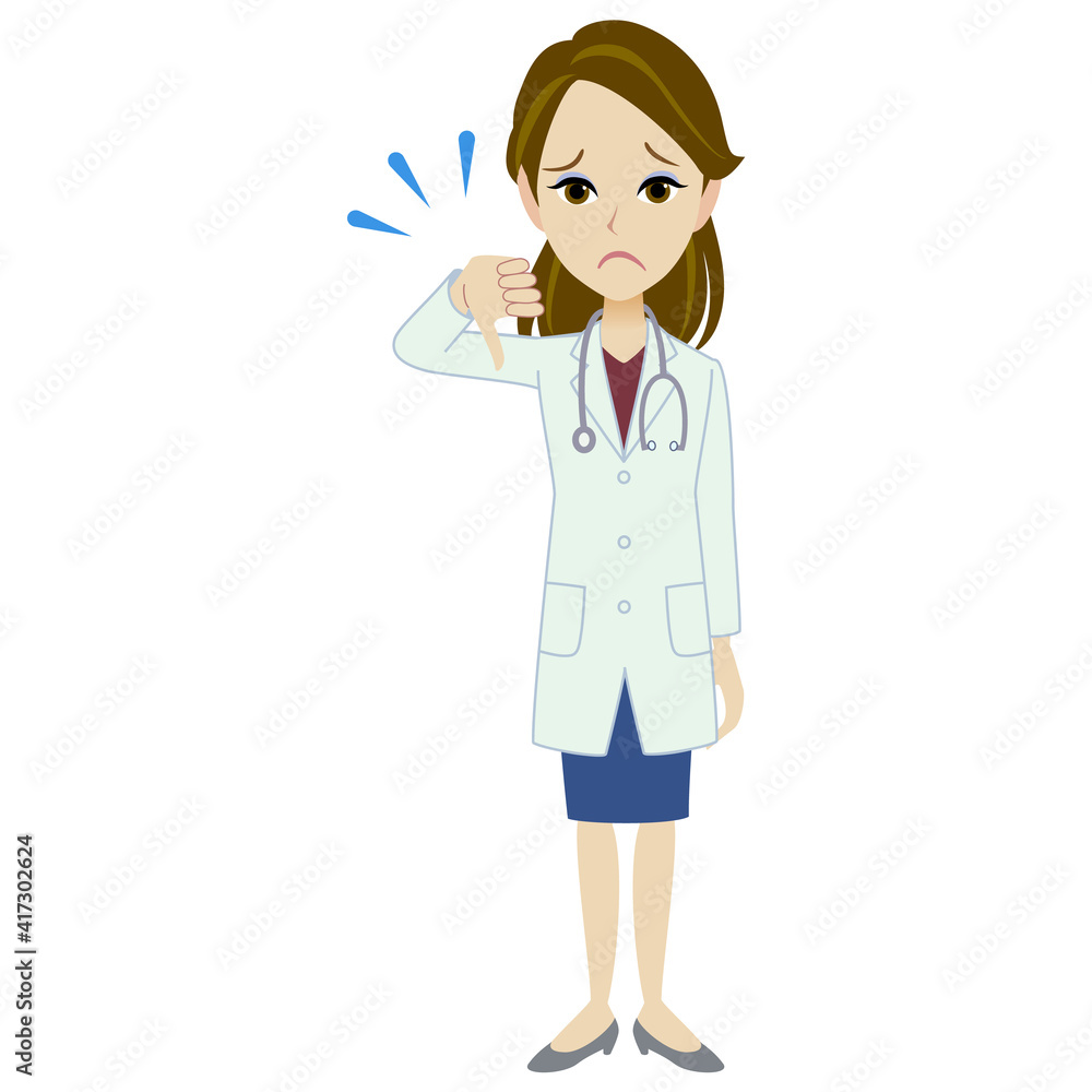 A woman doctor wearing lab coat A woman doctor wearing lab coat