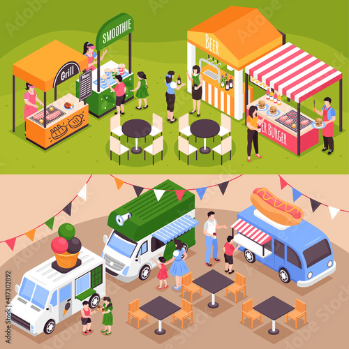 Food Courts Horizontal Banners