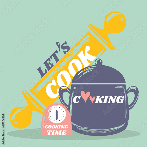 cooking pot clock