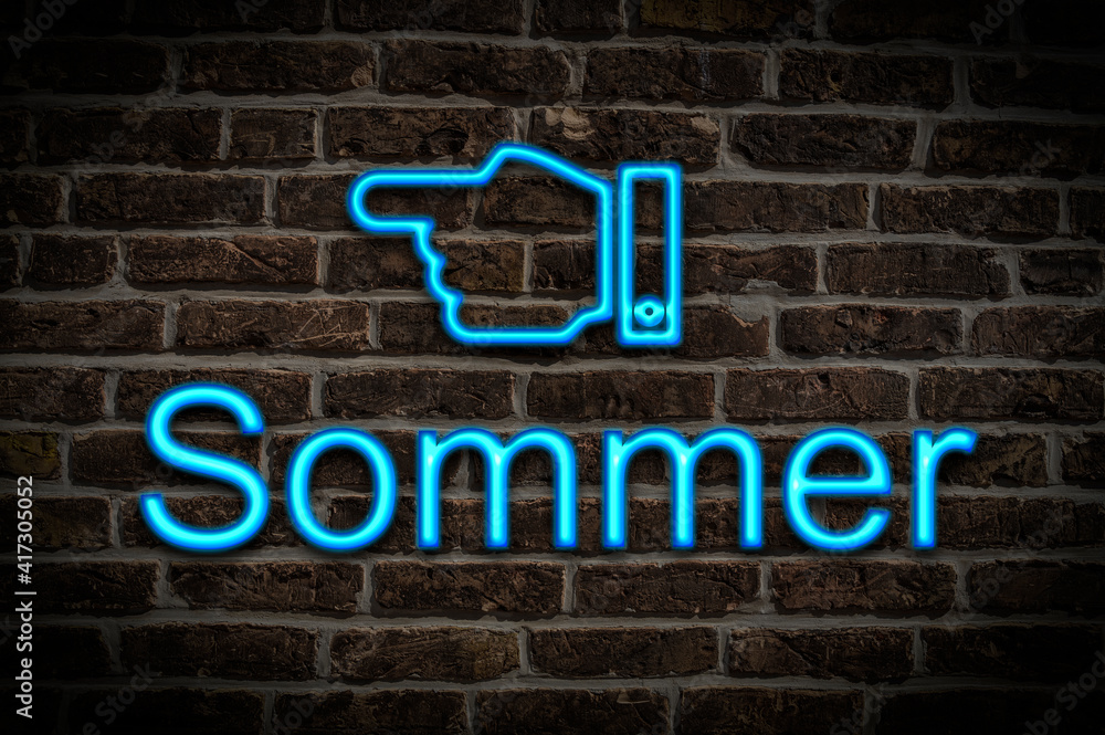 Leuchtreklame Sommer