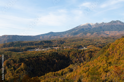 秋の御嶽山 九蔵峠からの眺め