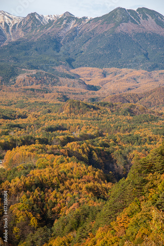 秋の御嶽山 九蔵峠からの眺め