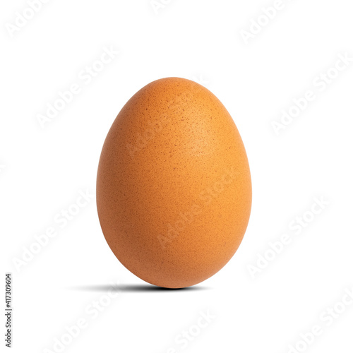 Egg isolate on white background with clipping path.