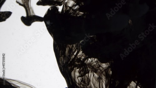 Black inc covering screen slow motion