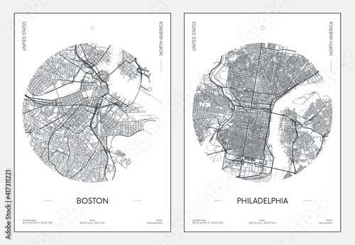 plan-miejski-plan-ulic-miasta-boston-i-filadelfia