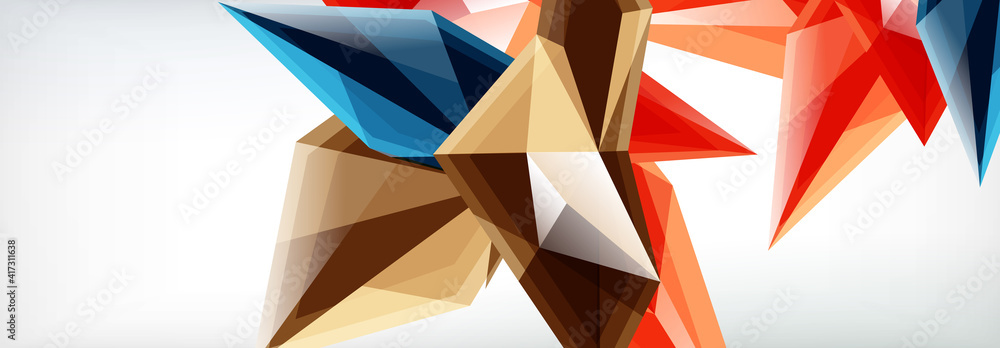 Vector 3d triangles and pyramids abstract background for business or technology presentations, internet posters or web brochure covers Vector 3d triangles and pyramids abstract background for business or technology presentations, internet posters or web brochure covers