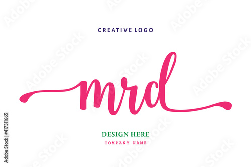 MRD lettering logo is simple, easy to understand and authoritative