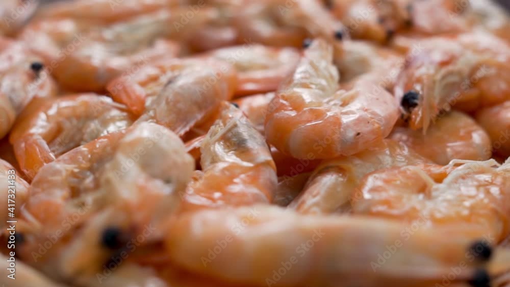 Close-up of Fresh Shrimp, Seafood, Fish. Isolated Background of Shrimp. Healthy Sea Food and Diet. Close-up of Fresh Shrimp, Seafood, Fish. Isolated Background of Shrimp. Healthy Sea Food and Diet.