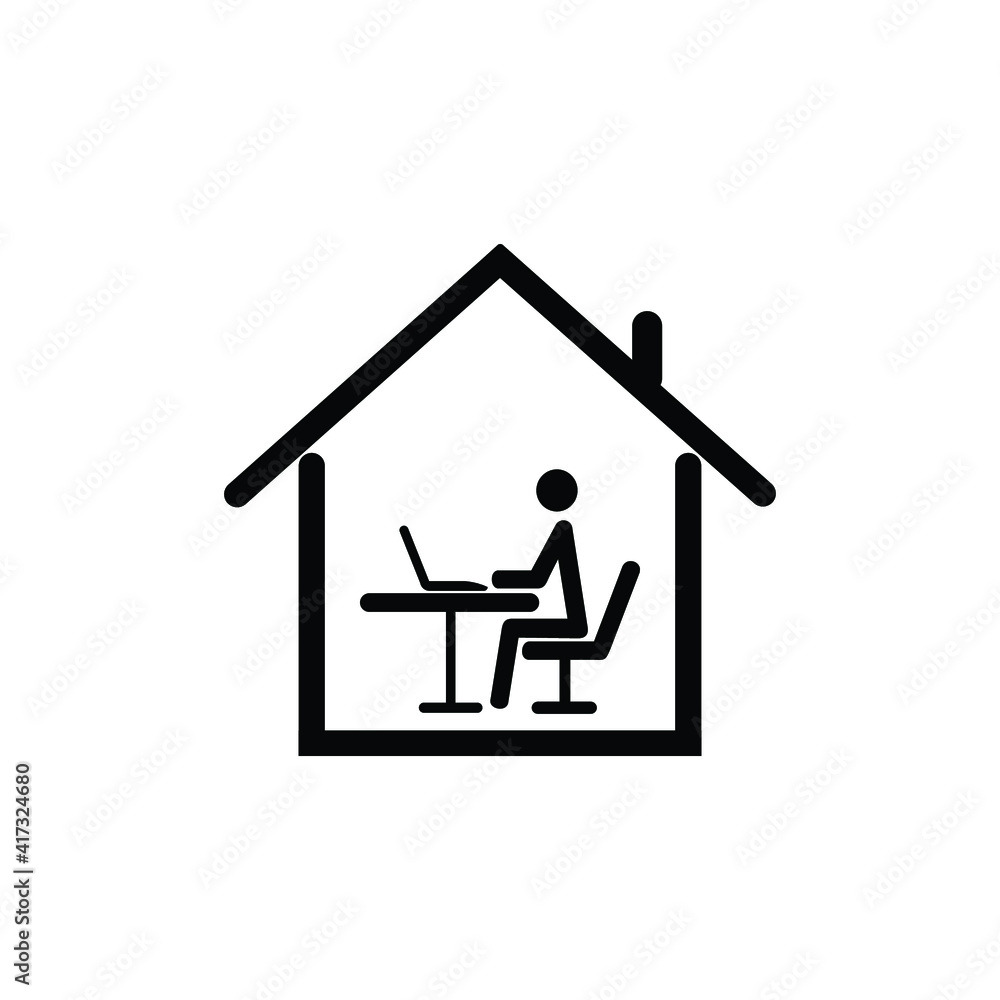 Video conference icon. People on computer screen. Home office in quarantine times. Digital communication. Teaching media Video conference icon. People on computer screen. Home office in quarantine times. Digital communication. Teaching media