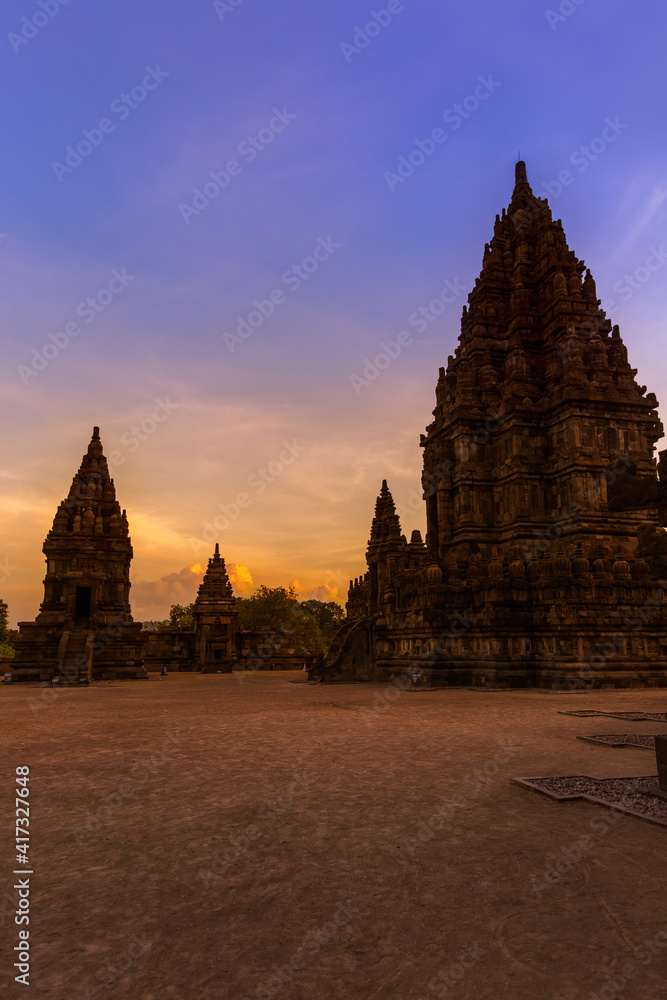 Fototapeta premium Prambanan temple near Yogyakarta on Java island - Indonesia