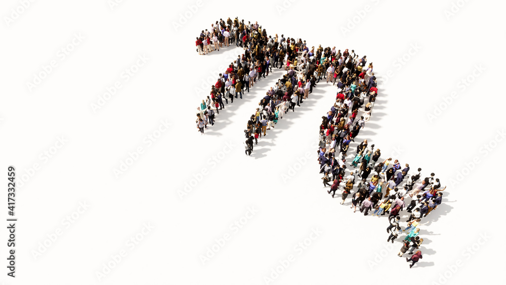 Concept or conceptual large gathering of people forming an scorpio zodiac sign on white background. A 3d illustration symbol for esoteric, the mystic, the power of prediction of astrology Concept or conceptual large gathering of people forming an scorpio zodiac sign on white background. A 3d illustration symbol for esoteric, the mystic, the power of prediction of astrology