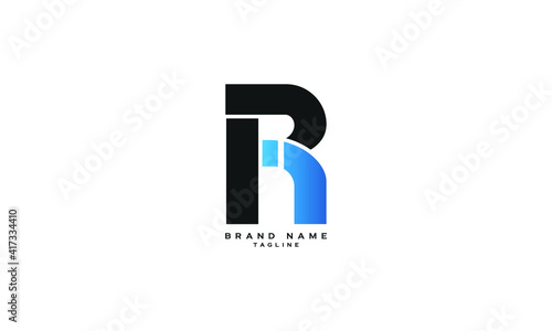 RI, PI, PIR, Abstract initial monogram letter alphabet logo design