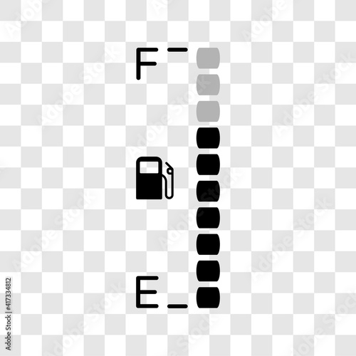 Fotografia Fuel tank dial gage sign