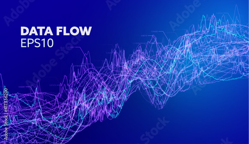 Data growth diagram. Finance growth vector background. Economy abstract vector background. Data monitor