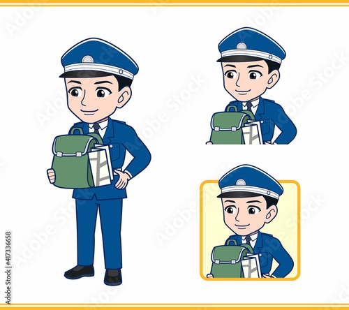 若い警備員の男性 #417336658