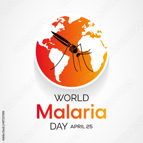 World Malaria Day is an international observance commemorated every year on April 25th and recognizes global efforts to control malaria. Vector illustration.