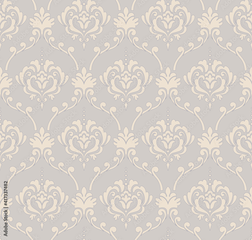 Damask seamless pattern element. Vector classical luxury old fashioned damask ornament, royal victorian seamless texture for wallpapers, textile, wrapping. Vintage exquisite floral baroque template. Damask seamless pattern element. Vector classical luxury old fashioned damask ornament, royal victorian seamless texture for wallpapers, textile, wrapping. Vintage exquisite floral baroque template.
