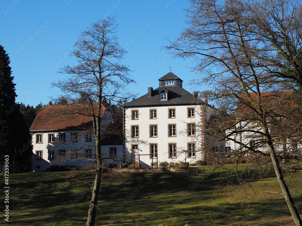 Landschaftspark und Hofgut Imsbach Lapointe im Saarland bei Theley