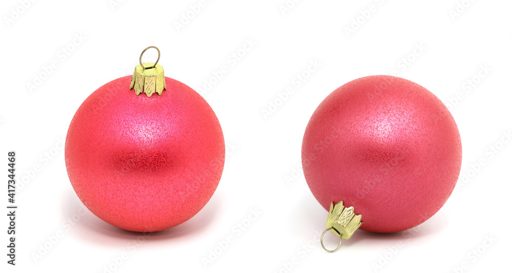 Christmas ball New Year's isolated on a white Christmas ball New Year's isolated on a white