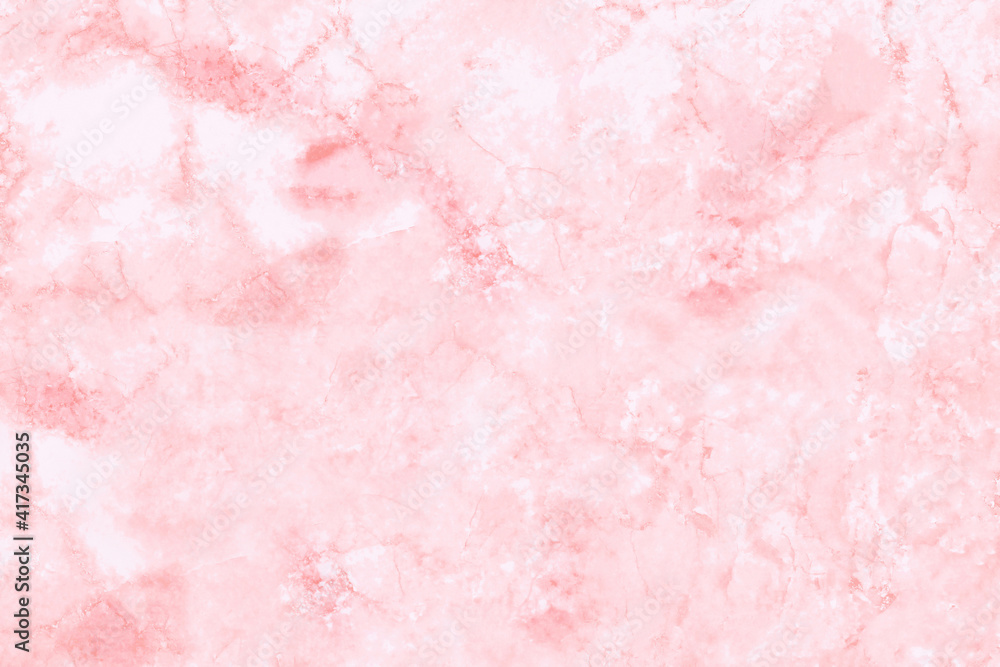 Fototapeta premium Pink marble texture background with high resolution for interior decoration. Tile stone floor in natural pattern.