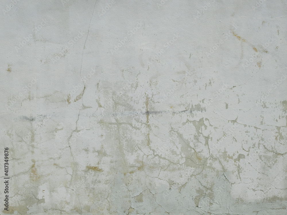 Fototapeta premium vintage white wall with crack texture