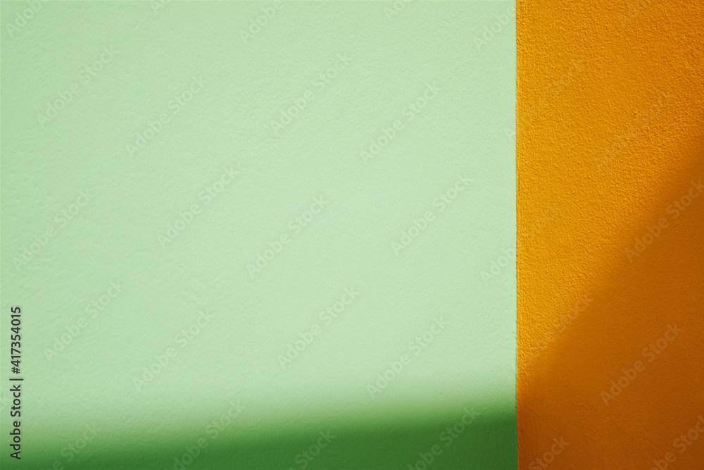 Green and yellow wall Stock Photo | Adobe Stock