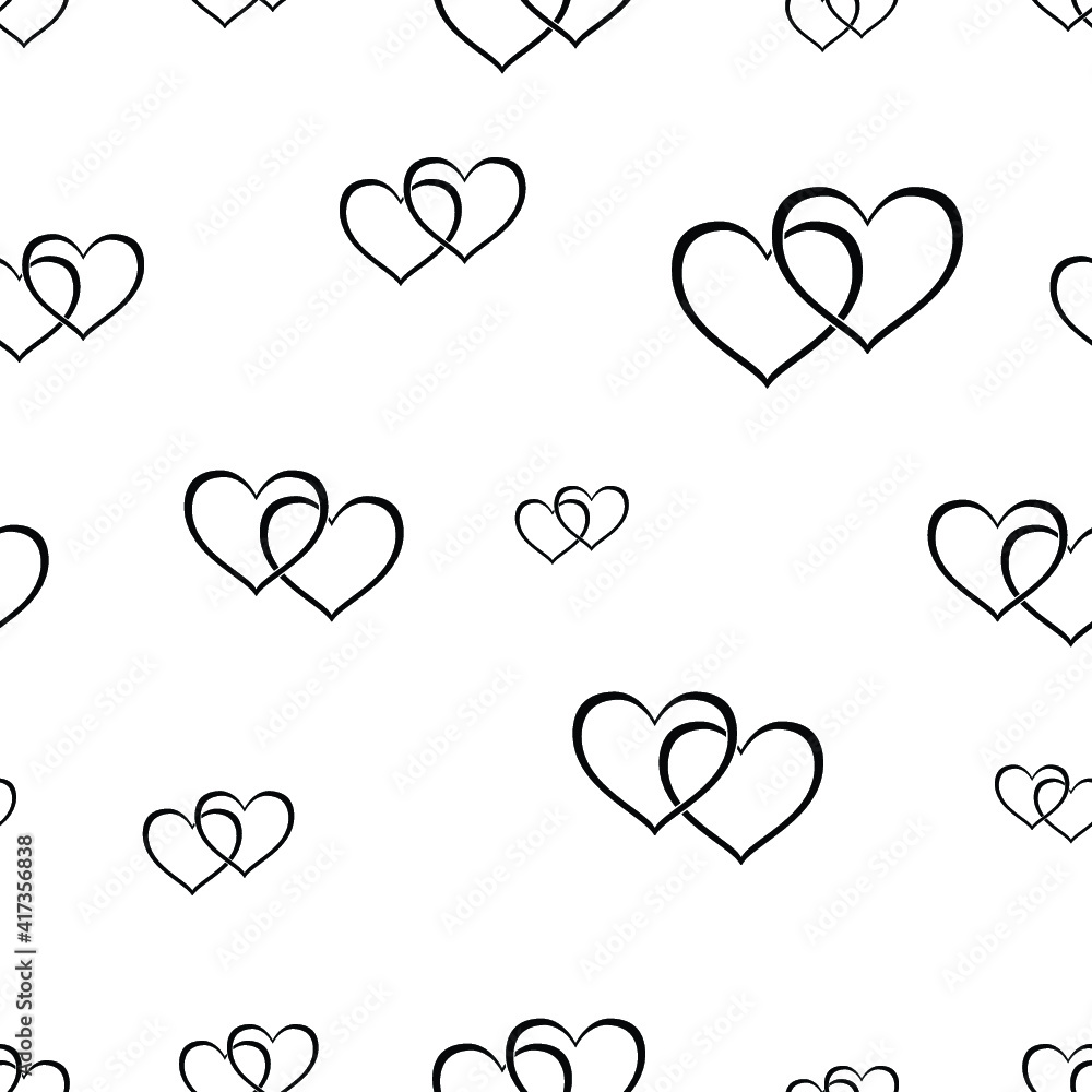 Heart seamless background. Heart seamless background.