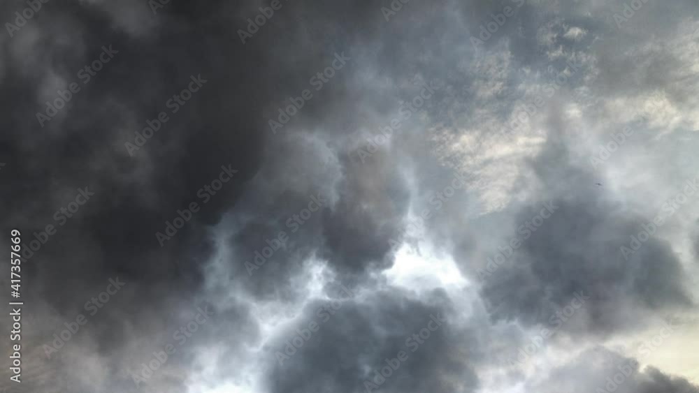 atmosphere, dark clouds in the blue sky that will rain. atmosphere, dark clouds in the blue sky that will rain.