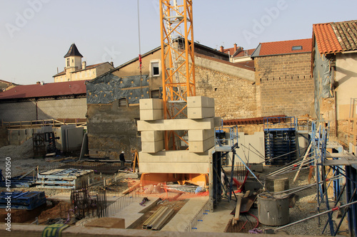 Tablou pe pânză grue sur socle