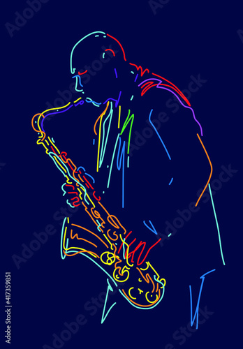 Jazz sax  player