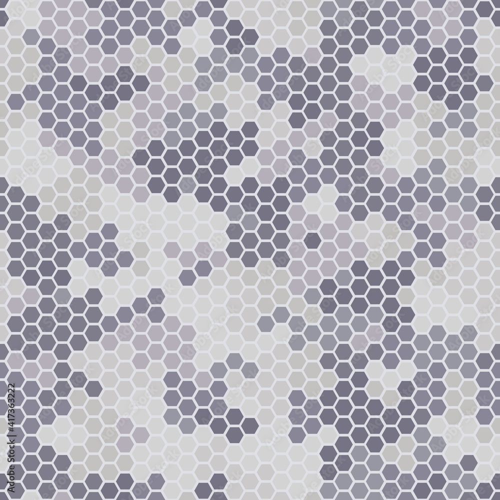 Seamless hex digital arctic snow spot camo texture for army or hunting textile Seamless hex digital arctic snow spot camo texture for army or hunting textile